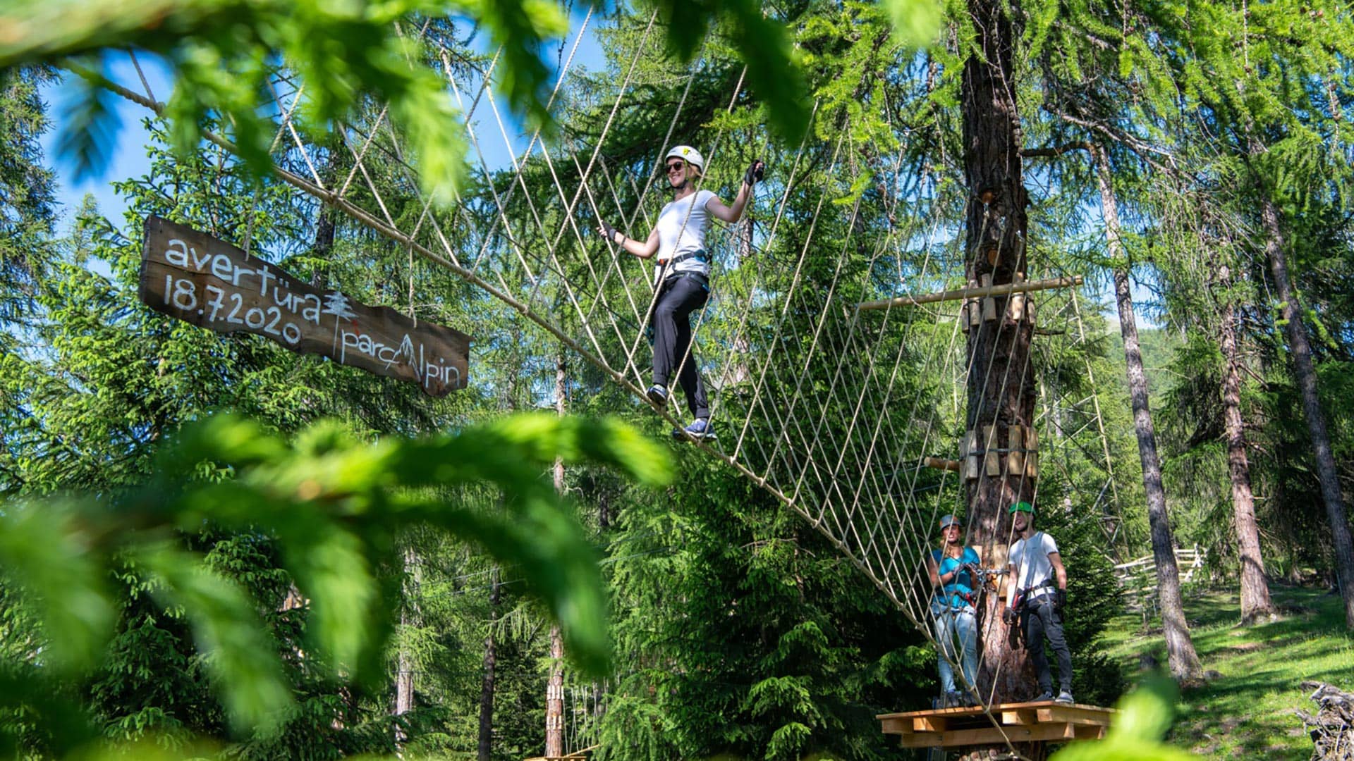 Kletterpark im Engadin