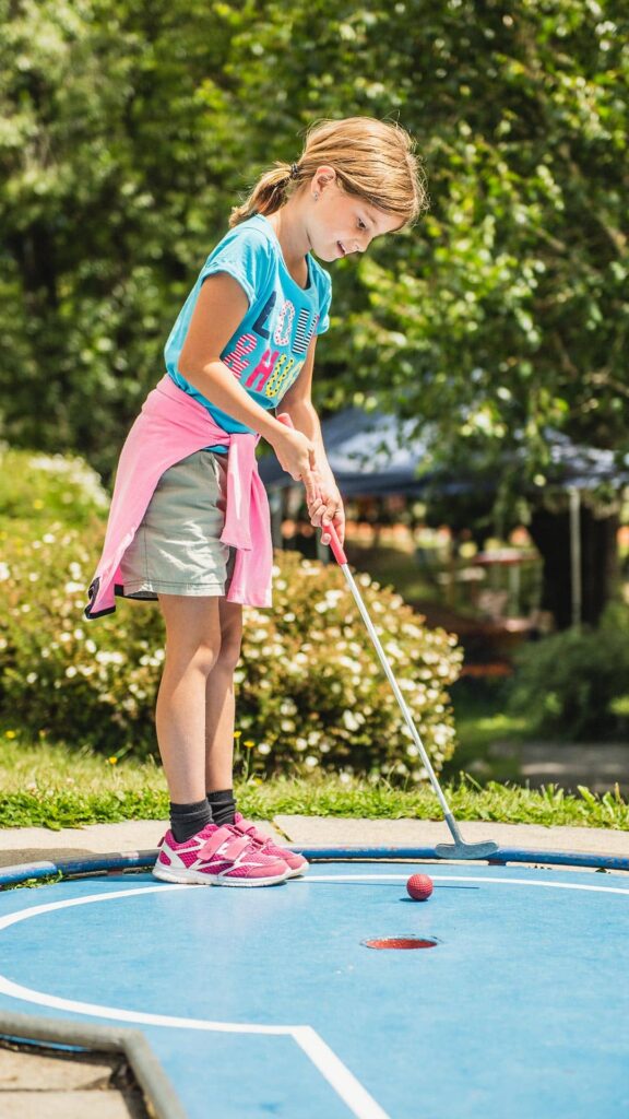 Minigolfspielen in St. Moritz
