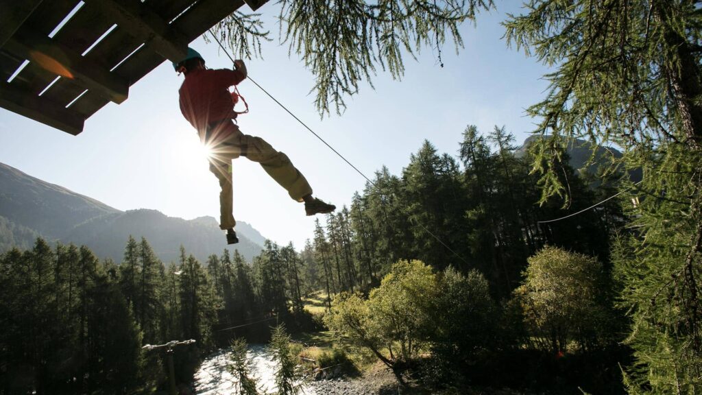 Kletterpark im Engadin